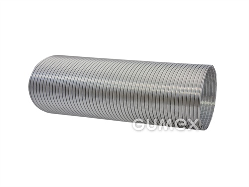 Vzduchotechnická hadice, 80mm, SEMI ALG 2, 0,02bar, 2-vrstvý hliník, -30°C/+250°C, stříbrná